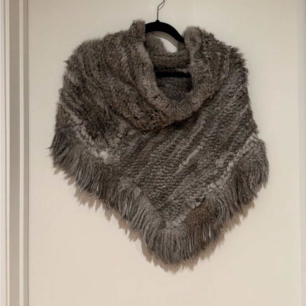 Cozy Real Fur Poncho